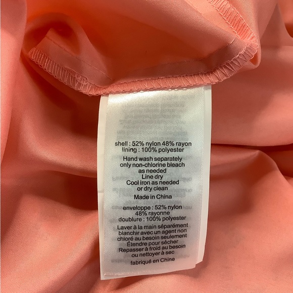 NWT 🍑David's Bridal Peach Lace Halter Dress - Picture 13 of 16